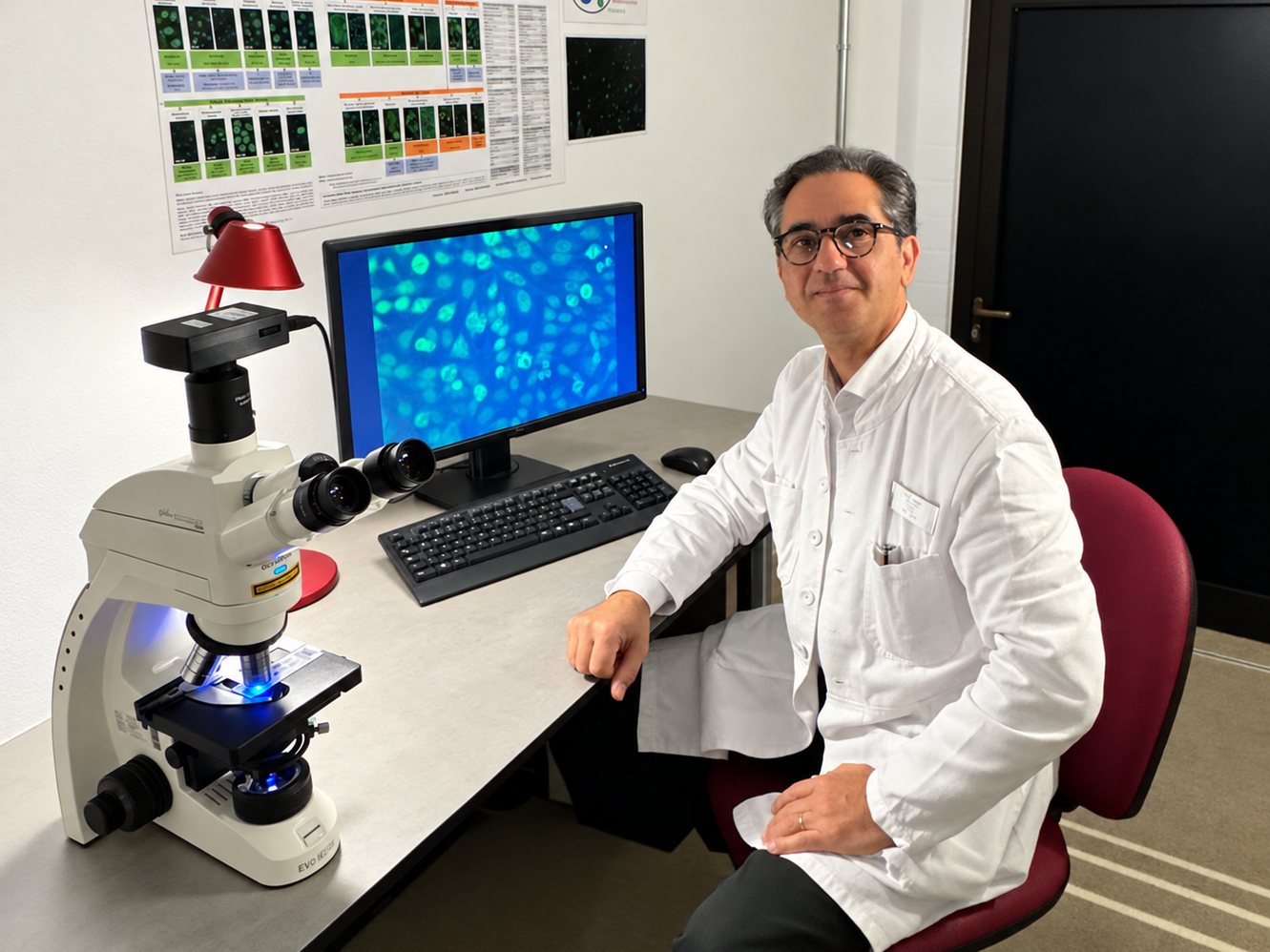 Dr. med. Keihan Ahmadi-Simab im Labor